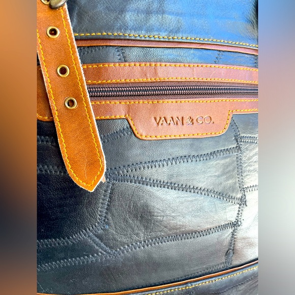 Vaan & Co. Upcycled Leather Tote - Picture 3 of 11